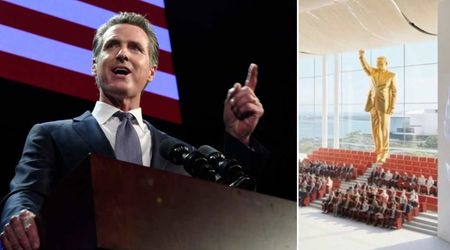 Gavin Newsom mocks Trump library’s gold statue, says it looks ‘awfully familiar’