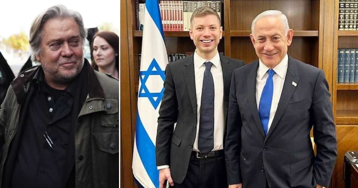 Steve Bannon suggested sending Benjamin Netanyahu’s son, Yair Netanyahu, to fight in the Iran war amid growing debate about possible US ground troop deployment (Getty Images, Instagram/@yair_netanyahu)