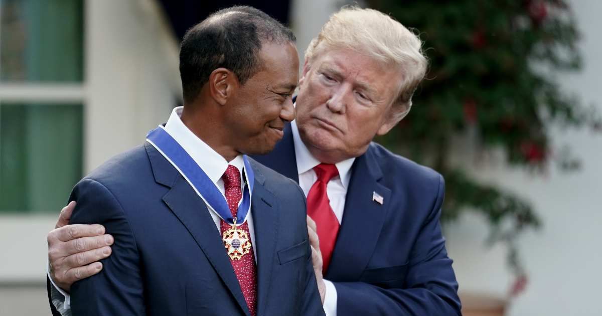 Donald Trump backed Tiger Woods after his DUI arrest, saying he 'lives a life of pain' and has no alcohol problem, only medical issues (Getty Images)