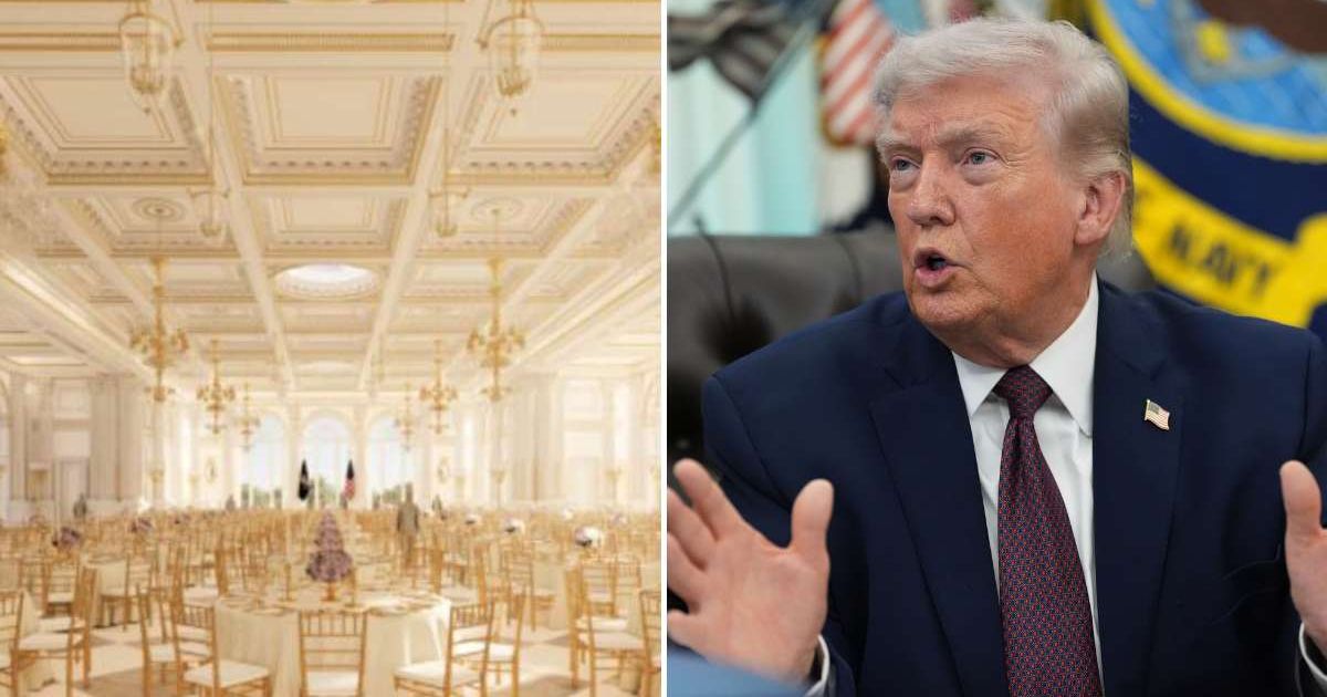 Donald Trump blasted the National Trust for Historic Preservation after a court blocked his ballroom project, calling it unfairly targeted (White House.gov, AP Photo/Alex Brandon)