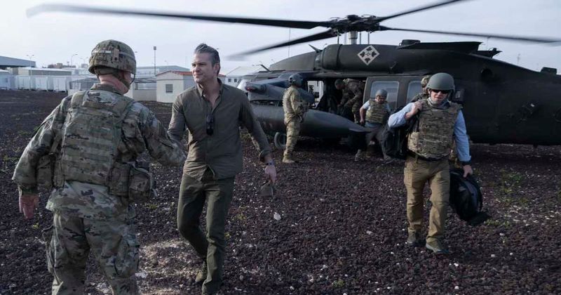 Pete Hegseth shares photos from secret visit to US troops fighting Iran: ‘I witnessed warriors’