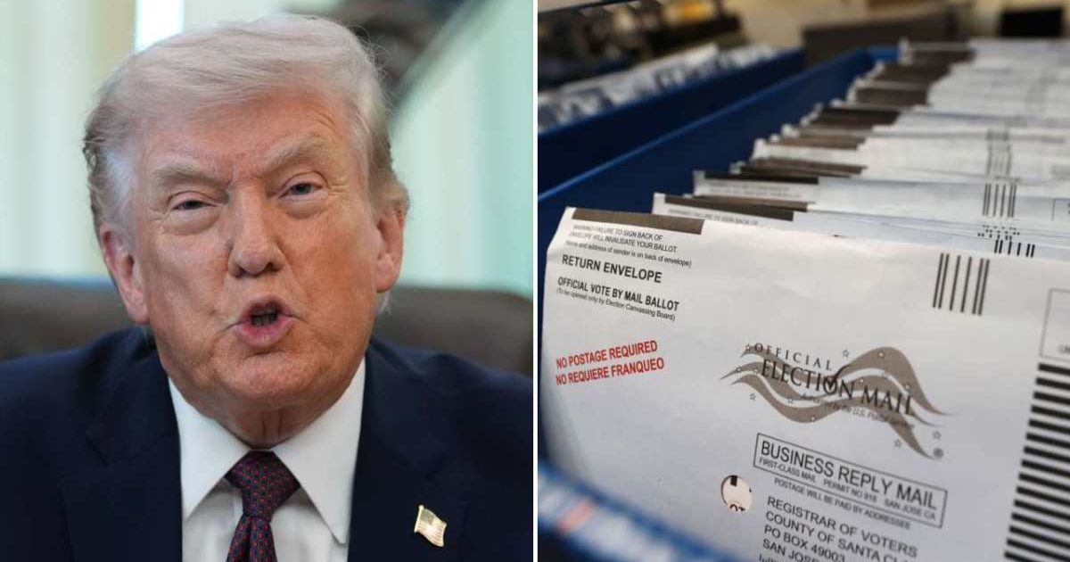 President Donald Trump speaks in the Oval Office of the White House before signing an executive order on Tuesday, March 31, 2026, in Washington (AP Photo/Alex Brandon, Justin Sullivan/Getty Images)
