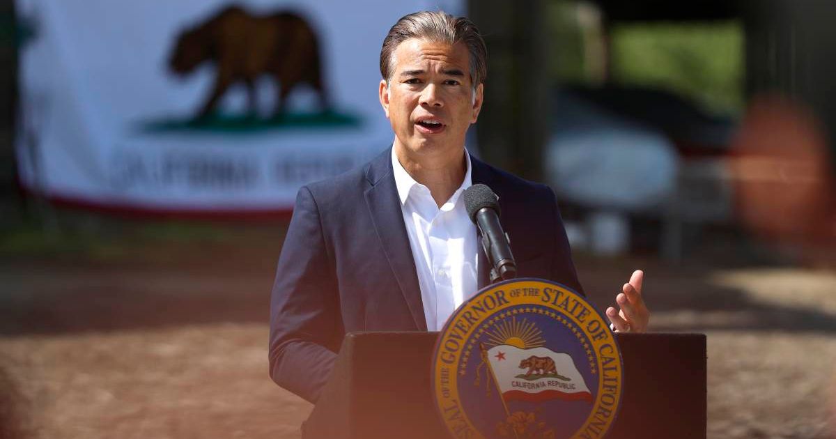 California Attorney General Rob Bonta criticized efforts to reopen the Sable offshore pipeline, saying there is no national energy emergency to justify such a move (Justin Sullivan/Getty Images)