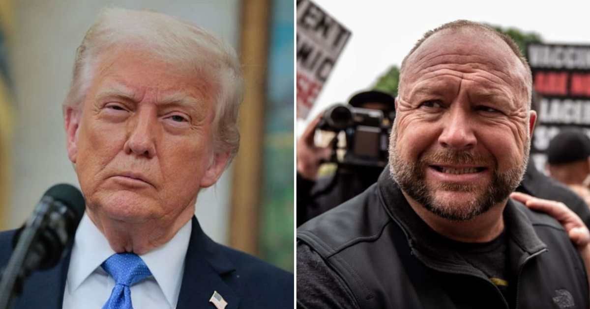 Alex Jones argued that Republicans may need to distance themselves from President Donald Trump to remain competitive (Getty Images)
