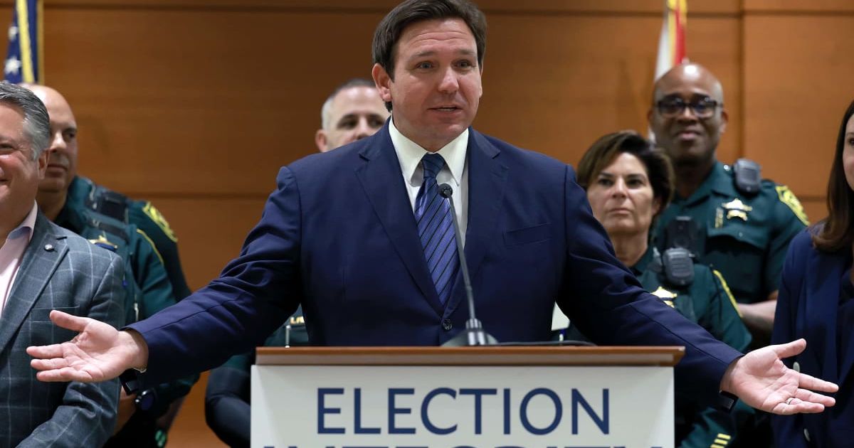 Republican Governor Ron DeSantis said the 'SAVE America Act' protected election integrity, while experts warned over one million eligible Floridians could be removed from voter rolls (Getty Images)