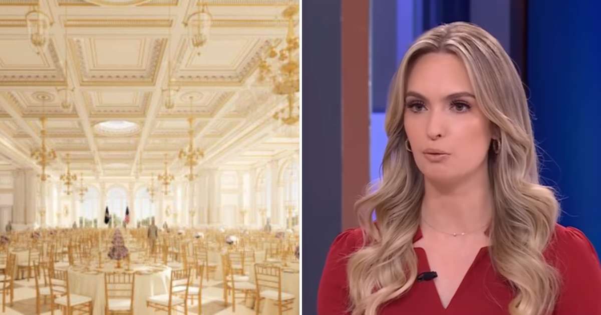 Fox News’s Kaylee McGhee White criticized the federal ruling halting Trump’s ballroom project and urged construction to proceed (White House.gov, Fox News/Youtube)