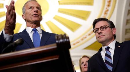 Republican leaders Thune and Johnson push 2-track DHS plan as TSA shutdown pressure mounts