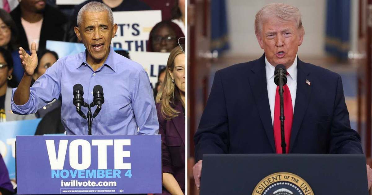 President Donald Trump addressed the nation on Iran and criticized Barack Obama, claiming he gave Tehran billions under a nuclear deal (Getty Images and AP Photo/Alex Brandon, Pool)