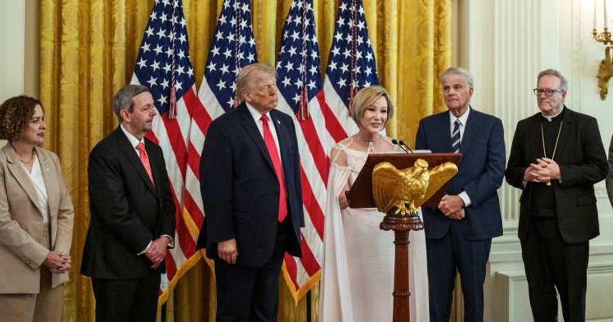 Paula White said President Donald Trump will overcome legal troubles and 'rise up' like Jesus, calling his struggles part of a divine plan (WhiteHouse/Facebook)