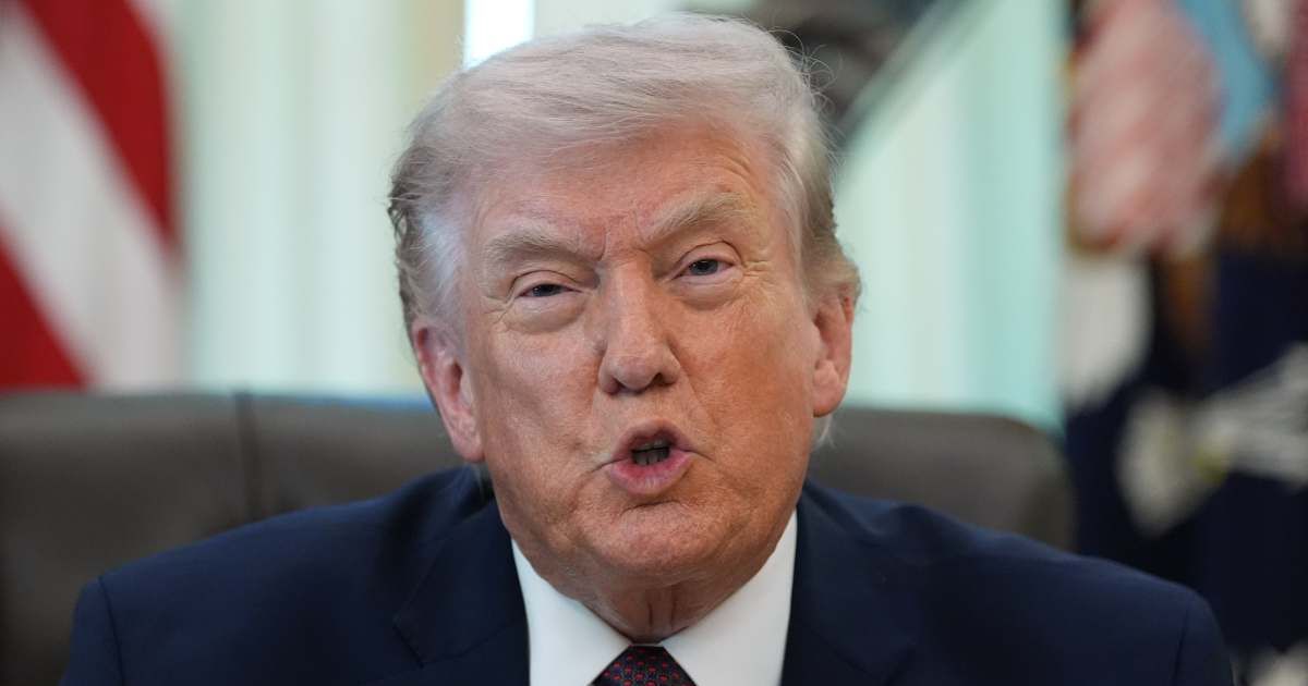 President Donald Trump claimed in his Wednesday address to the nation that the US imports 'almost no oil' via the Strait of Hormuz (AP Photo/Alex Brandon)