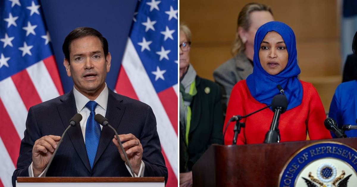 A viral online rumor claims that the State Department will not accept Ilhan Omar's sponsorship of refugees (Getty Images)
