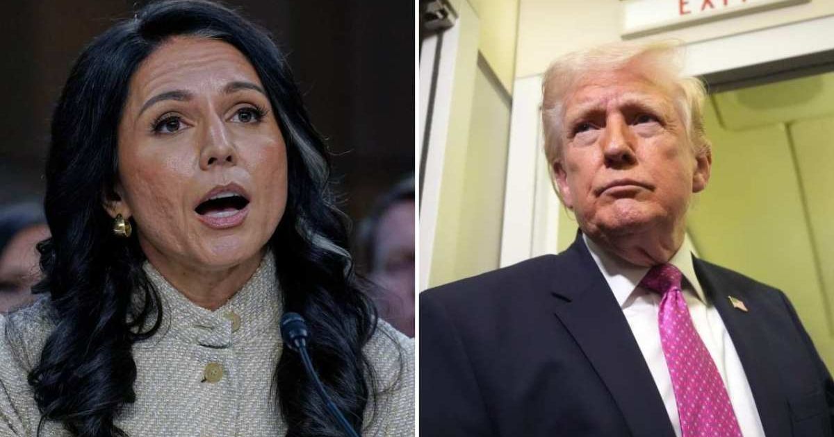 President Donald Trump said Tulsi Gabbard’s views on Iran's nuclear program differed from his, but he supported her and reaffirmed the US would not allow Iran to obtain a nuclear weapon (AP Photo/Jose Luis Magana, AP Photo/Mark Schiefelbein)