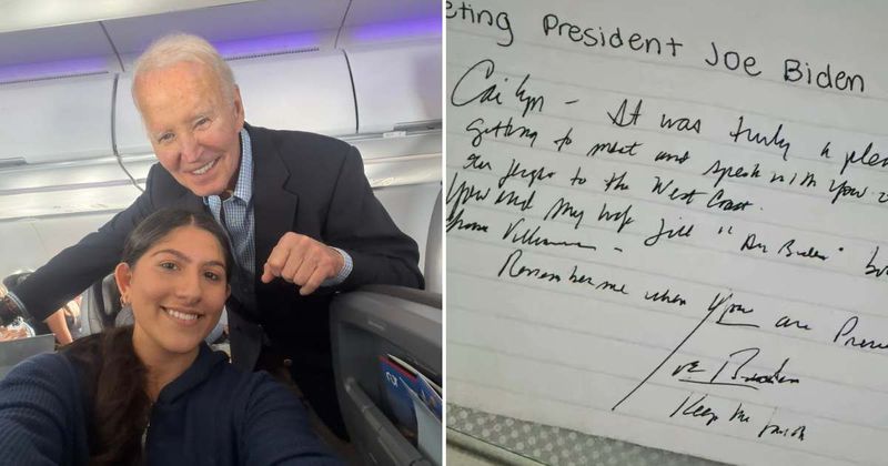 Joe Biden turns commercial flight into surprise meet-and-greet: 'Remember me when you are president'
