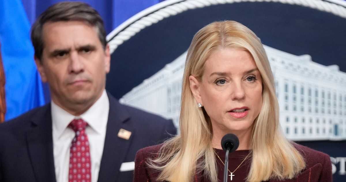 Todd Blanche said Pam Bondi 'did a great job' in the first year of the second Trump administration as attorney general (AP Photo/Mark Schiefelbein, file)