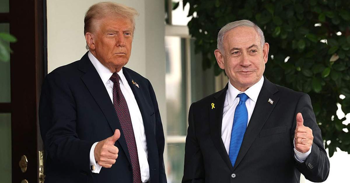 President Donald Trump insisted during an interview that Israel will 'stop when I stop' (Win McNamee/Getty Images))