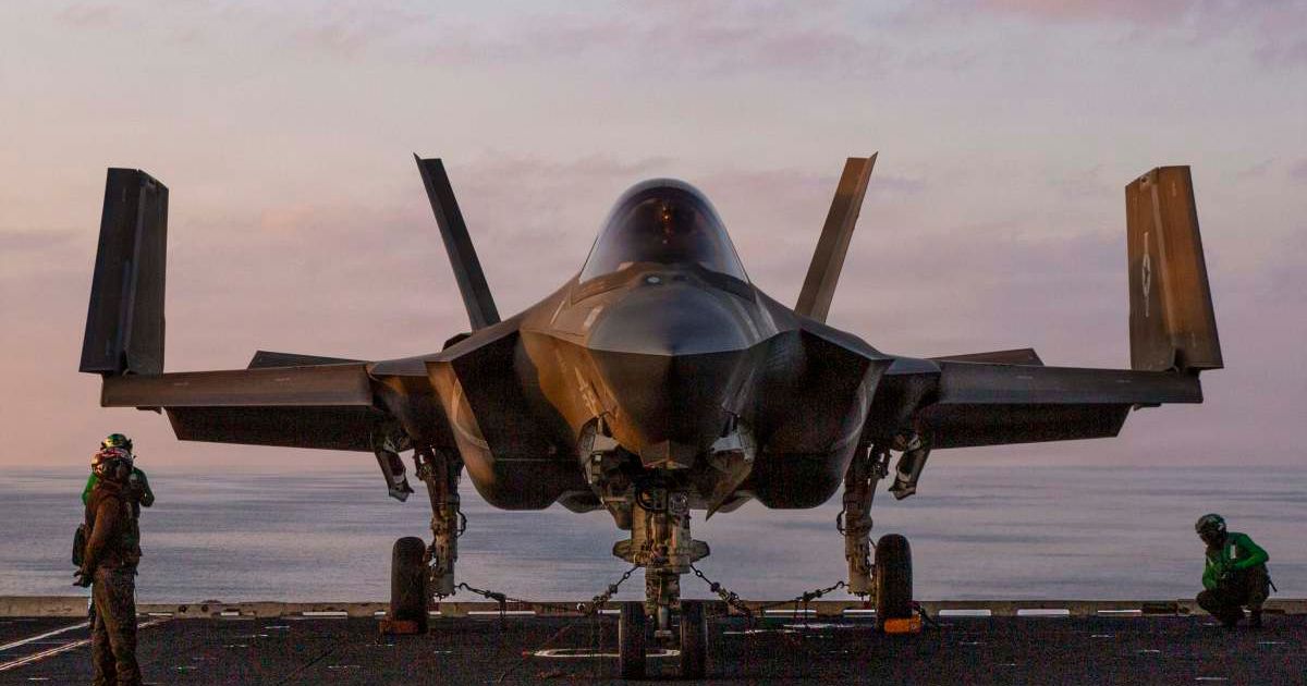 Despite CENTCOM reporting ‘undeniable progress’ yesterday, a first manned shoot-down has prompted an emergency search for two crew members (US Navy via Getty Images)