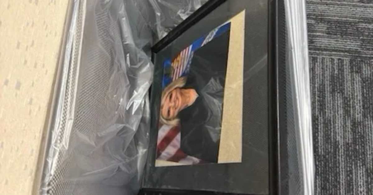 MS Now’s report was the source of the claim that Pam Bondi’s portrait ended up in the trash (Screenshot: MSNOW)