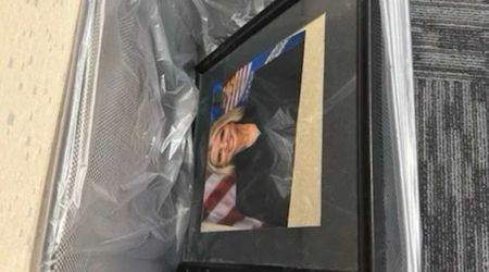 Fact Check: Was Pam Bondi’s portrait removed and thrown in a trash bin after Trump fired her?