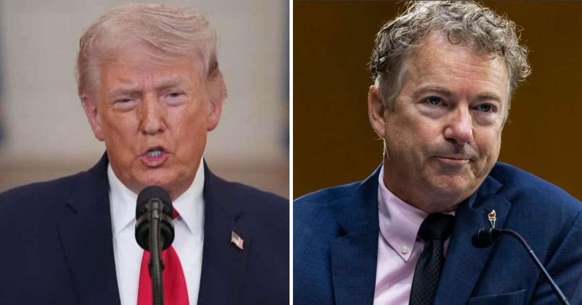 The National Capital Planning Commission, whose board Rand Paul is part of, recently approved Donald Trump's White House ballroom project (Getty Images)