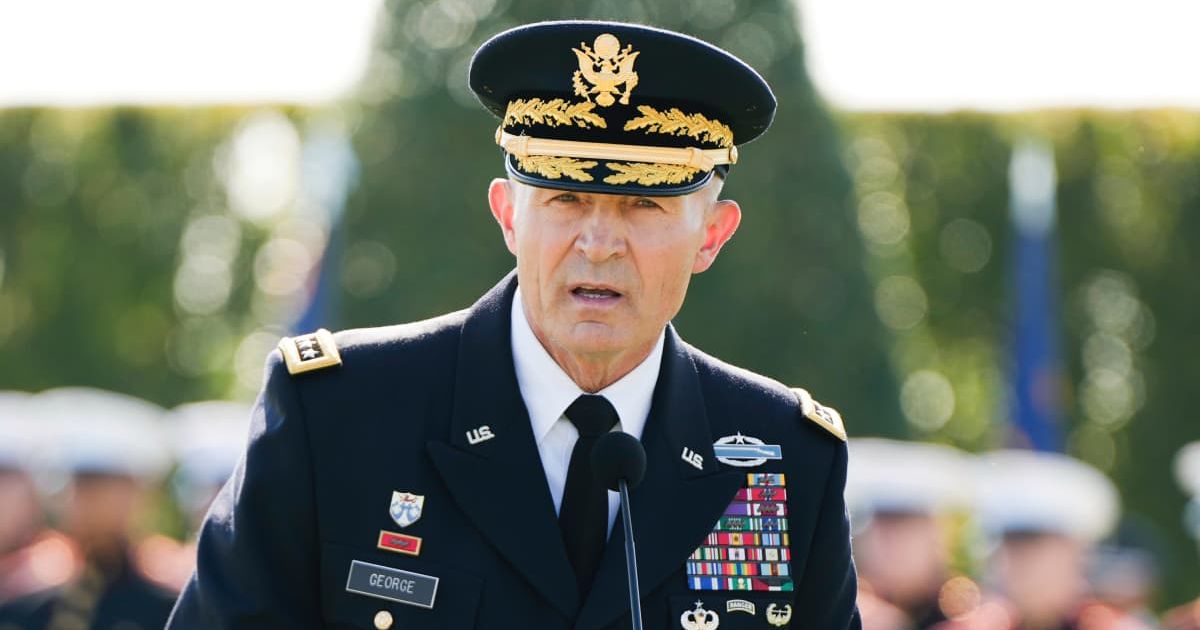 Randy George said US troops deserve 'courageous leaders of character' after Pete Hegseth removed him to align leadership with President Donald Trump’s vision (AP Photo/Julia Demaree Nikhinson, file)
