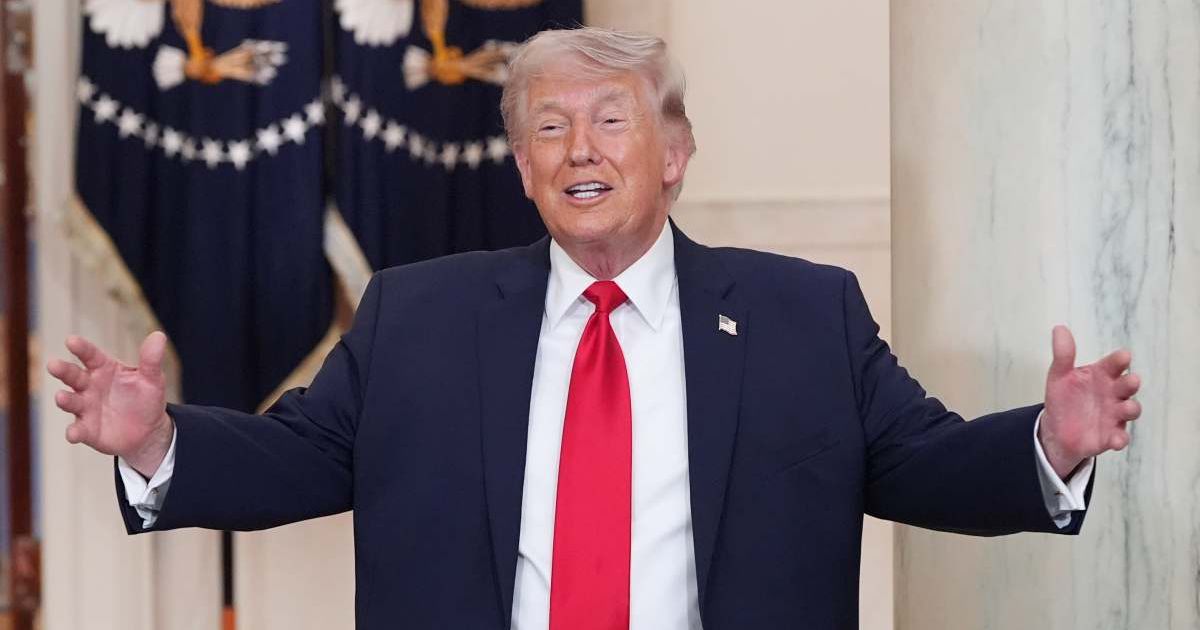 President Donald Trump’s Truth Social posts veered from attacking ‘fake news’ media and warning Iran to celebrating tariffs (Alex Brandon-Pool/Getty Images)