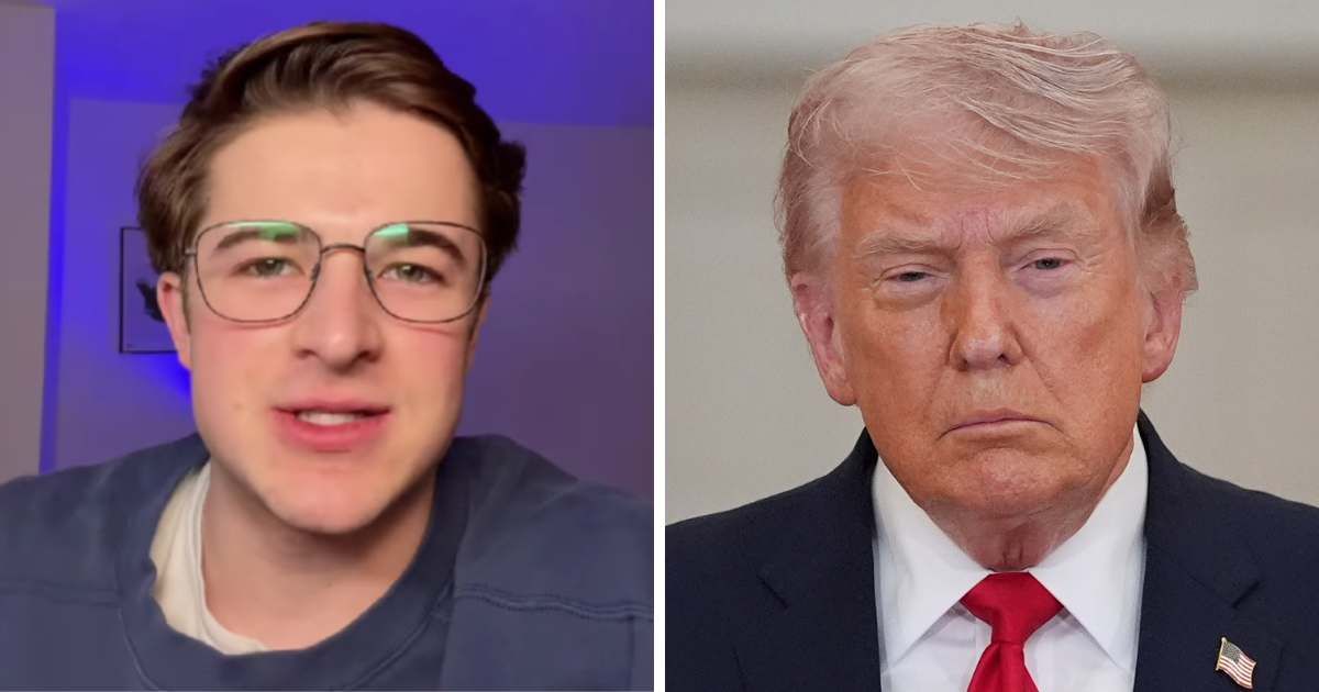 Harry Sisson publicly called out Trump’s priorities and silence over the missing U.S. airman in Iran (Screengrab/@harryjsisson/Instagram, AP Photo)