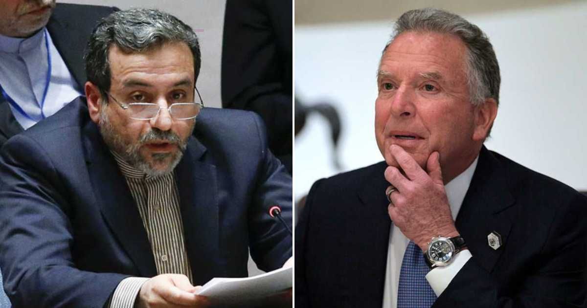President Trump’s envoy Steve Witkoff (R) and Iran’s Foreign Minister Abbas Araghchi (L) are reportedly communicating via text (Getty Images)
