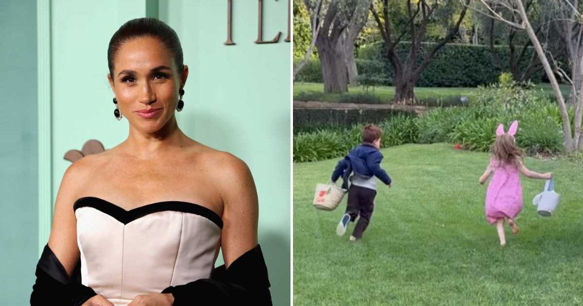 Meghan Markle shared Easter clips with Prince Harry, featuring Prince Archie and Princess Lilibet’s celebrations (Savion Washington/Getty Images, Screengrab/MeghanMarkle/Instagram)