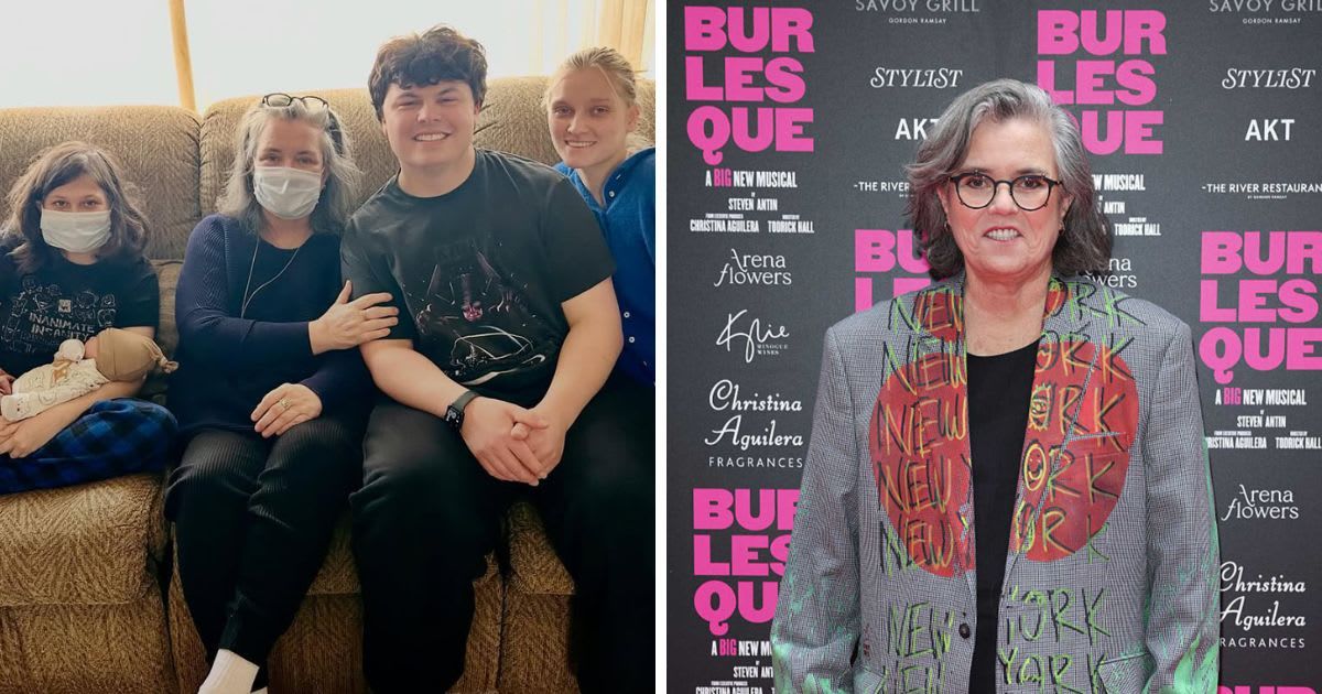 Rosie O’Donnell shared a photo revisiting the special moment when she met her newborn grandson for the first time (Photo: Rosie/Instagram, Photo by Neil Mockford/WireImage)