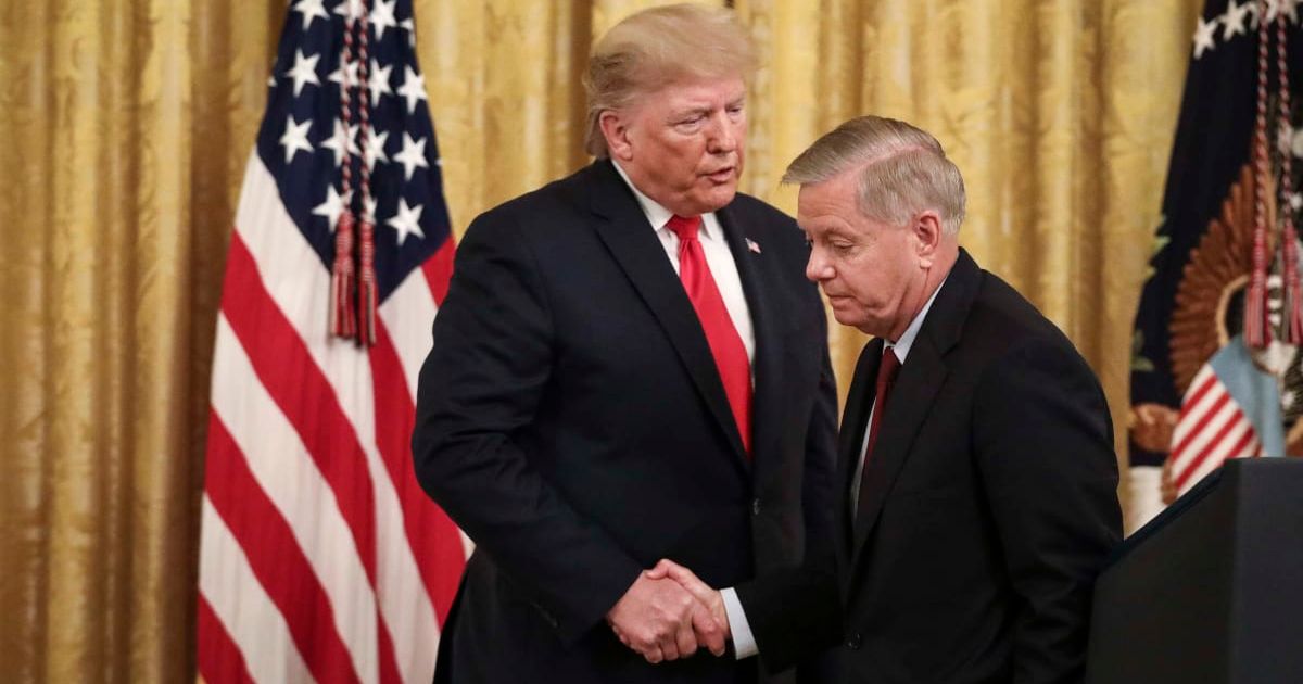 Senator Lindsey Graham called for the removal of all enriched uranium while backing President Trump's threats to destroy infrastructure if Iran missed the deadline (Getty Images)