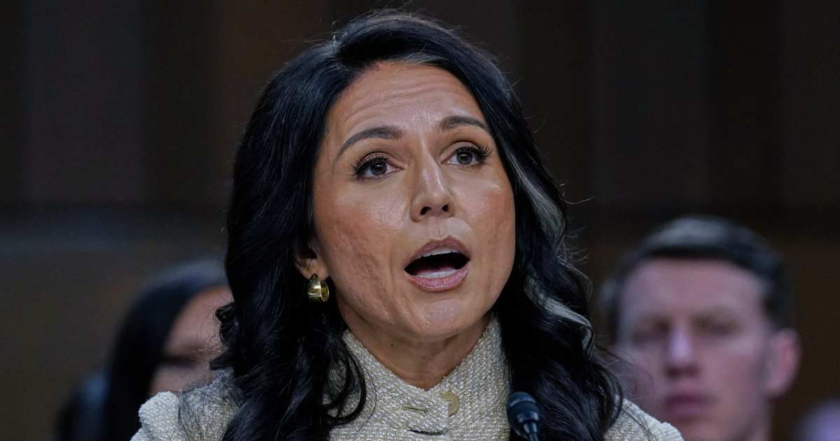 Director of National Intelligence Tulsi Gabbard testifies during the Senate Committee on Intelligence hearings to examine worldwide threats on Capitol Hill, Wednesday, March 18, 2026, in Washington (AP Photo/Jose Luis Magana)