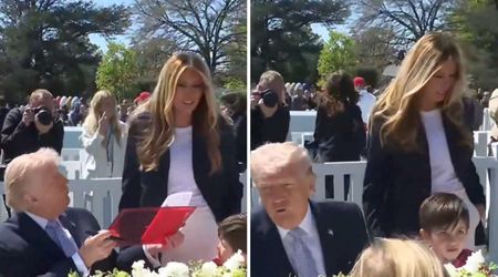 'Who is that?': Child asks about Melania, Trump replies ‘She’s a movie star from Hollywood’