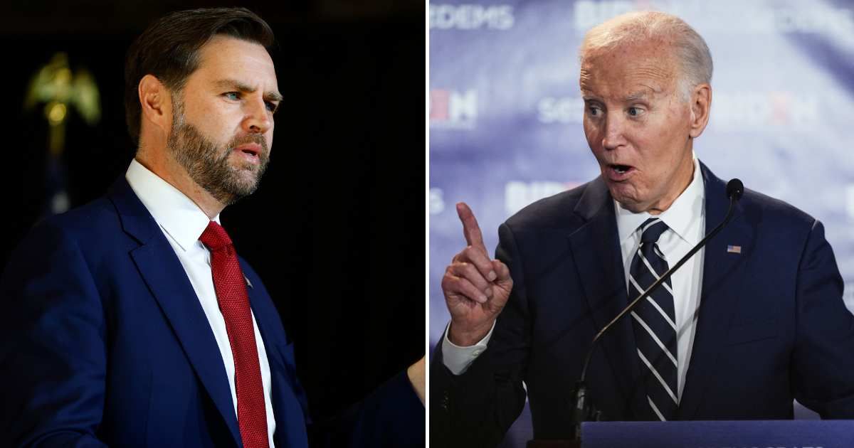 JD Vance once allegedly told voters to vote for former President Joe Biden so that their kids can fight in a globalist war (Getty Images, AP Photos)