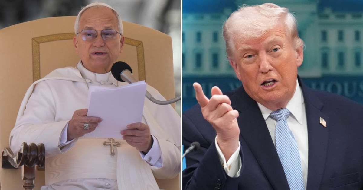 While Pope Leo didn't mention Donald Trump in his Monday, April 6, X post, he has previously criticized the president over his actions against Iran (AP Photo/Andrew Medichini, Mark Schiefelbein)