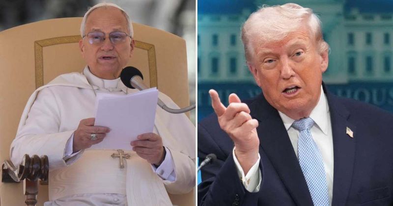 Pope Leo appears to take aim at Trump while calling out ‘fake news’