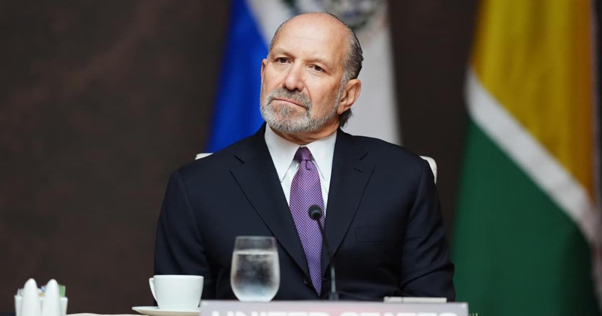 A social media rumor claims Howard Lutnick, the Secretary of Commerce, has been fired (AP Photo/Rebecca Blackwell)