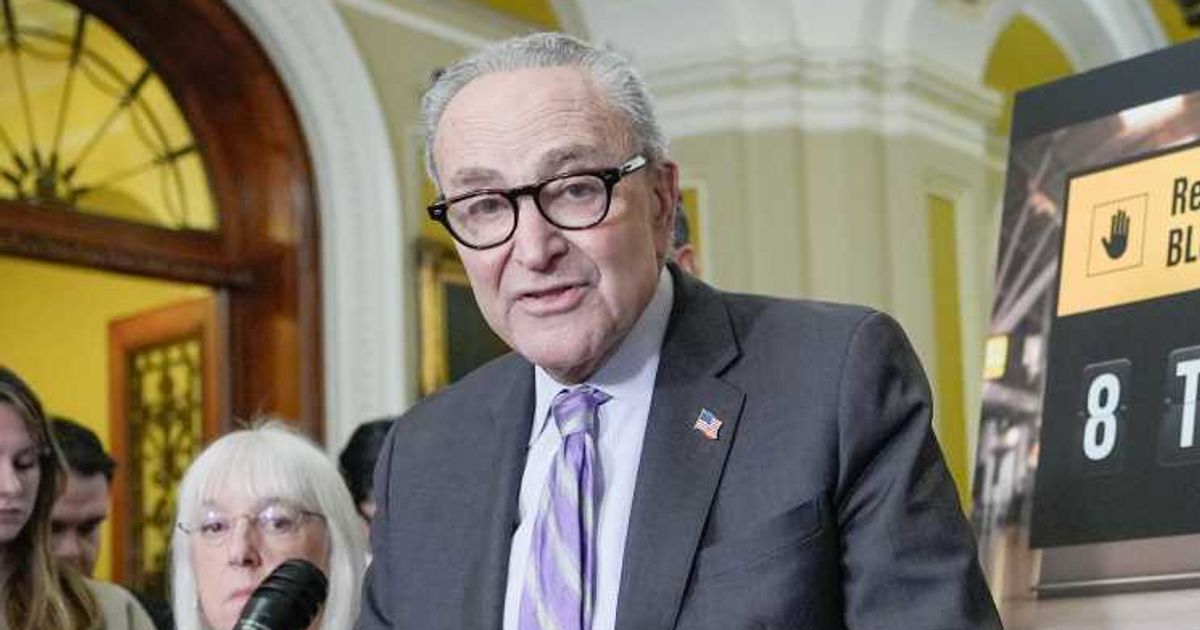Senate Minority Leader Chuck Schumer urged his Republican colleagues to break ranks and join Democrats in voting to end the war 'once and for all' (AP Photo/Mariam Zuhaib)