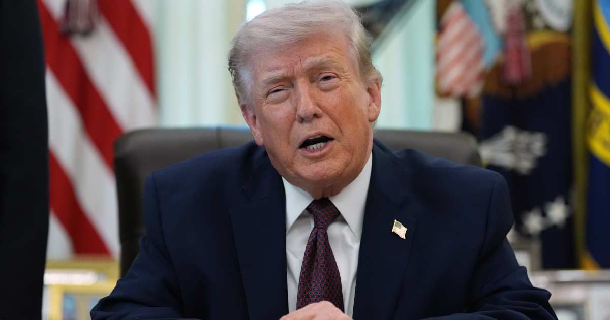 President Donald Trump proposed the US-Iran 'joint venture' during an exchange with journalist Jonathan Karl (AP Photo/Alex Brandon)