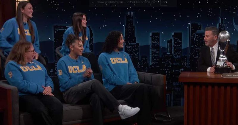 Jimmy Kimmel labeled 'loser' as he tells UCLA women’s basketball team to give Trump a 'fake trophy'