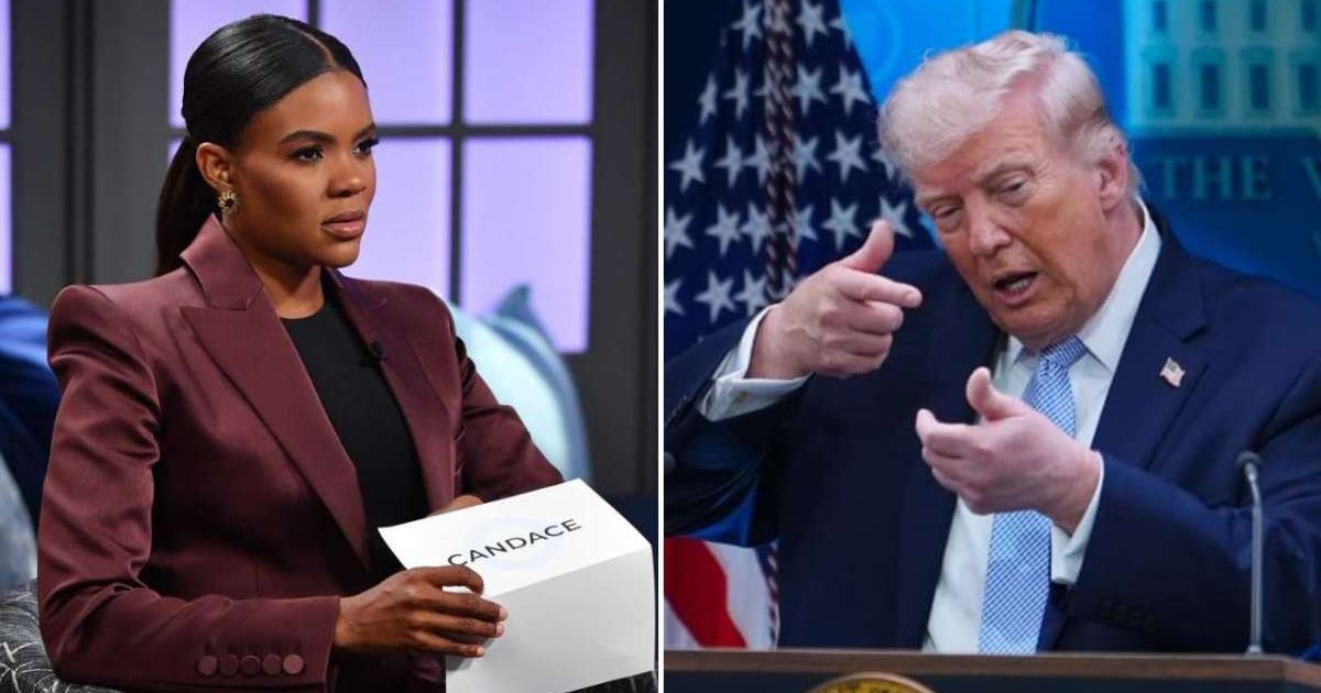 Donald Trump blasted Candace Owens for claiming Brigitte Macron was born a man (Jason Davis/Getty Images, AP Photo/Julia Demaree Nikhinson)