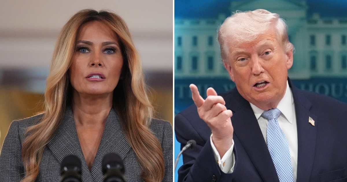 Trump responded to the First Lady Melania’s public stand against 'false smears’ (AP Photo)