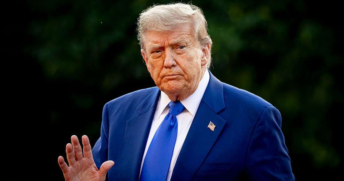  Trump posted twice accusing CNN of using a fake statement  (Patrick van Katwijk/Getty Images)