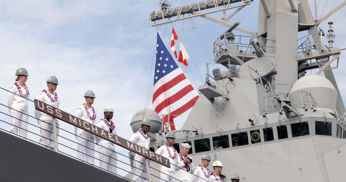 CENTCOM said two United States Navy destroyers began clearing Iranian-laid mines to help reopen the Strait of Hormuz, a key shipping lane (Smith Collection/Gado/Getty Images)