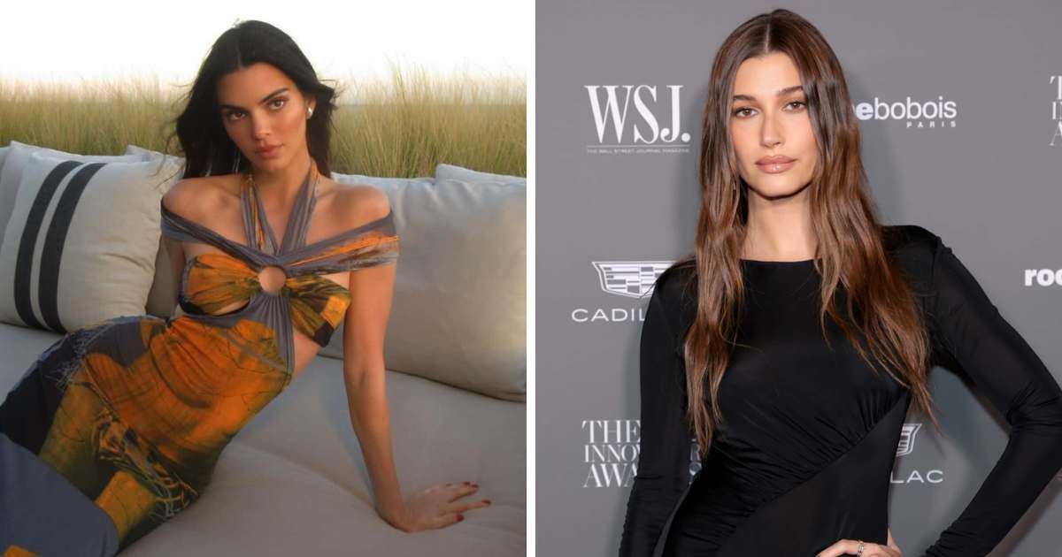 Kendall Jenner and Hailey Bieber were spotted spending time together during night one of Coachella 2026 (@Kendalljenner/Instagram, Getty Images)