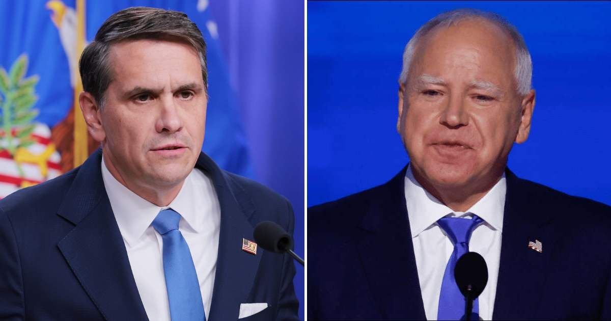 According to a viral post, Todd Blanche apparently said there's plenty of evidence against Gov Tim Walz in the Minnesota fraud case to convene a grand jury and suggest charges (Getty Images)