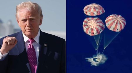Trump watches Artemis II splashdown during $1M-per-guest fundraiser