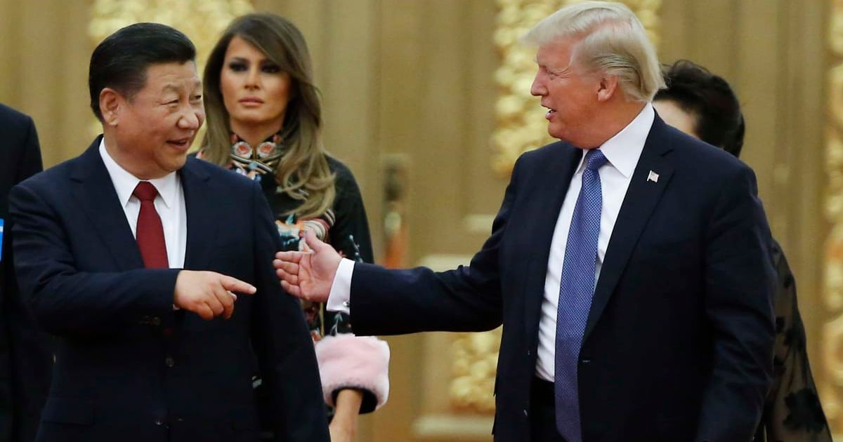 President Donald Trump said he doubted China would supply weapons to Iran but warned of significant trade penalties if it did (Thomas Peter - Pool/Getty Images)
