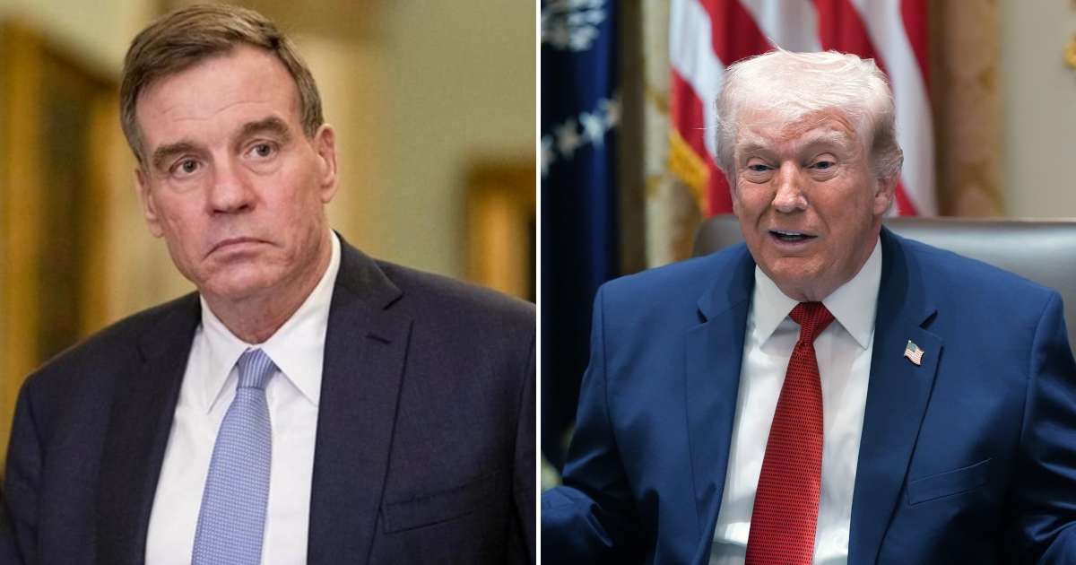 Mark Warner questions how the proposed blockade would reopen shipping lanes or enhance security (Getty Images/ AP Images)
