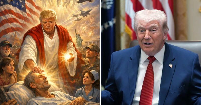 Trump quietly deletes AI Jesus image after 'blasphemy' storm from his own side