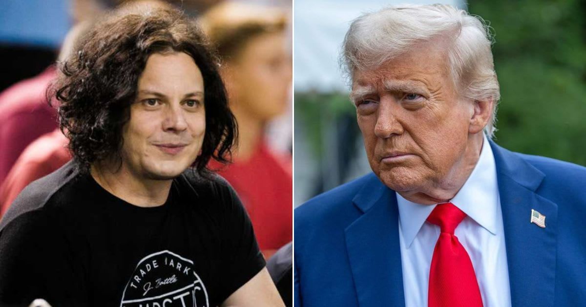 Jack White slams Donald Trump over AI-generated Jesus meme (Photo by Sarah Sachs/Arizona Diamondbacks/Getty Images, Tasos Katopodis/Getty Images)